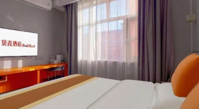 Bed in Shell Hotel Zaozhuang Xinchang Road Bada Market