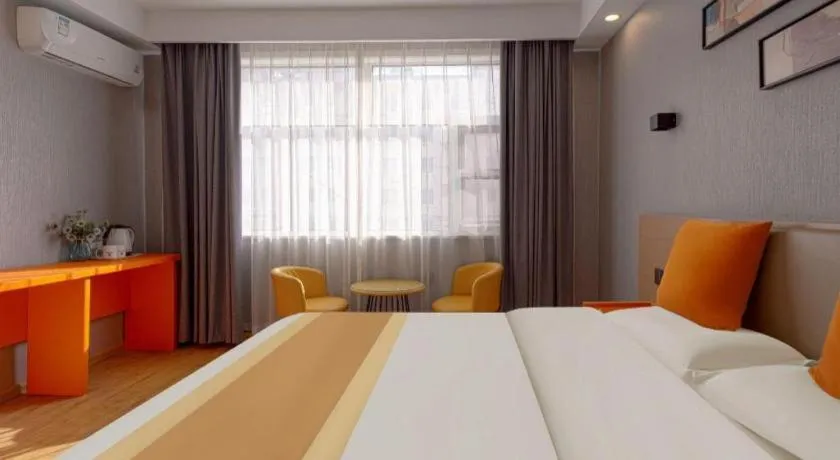 Bed in Shell Hotel Zaozhuang Xinchang Road Bada Market