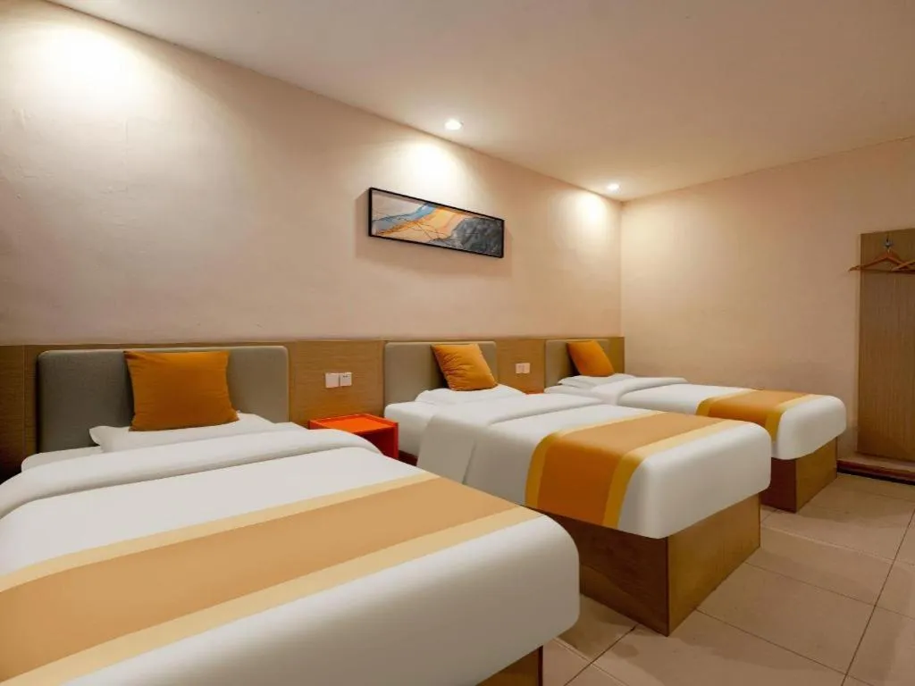 Bed in Shell Hotel Zaozhuang Xinchang Road Bada Market