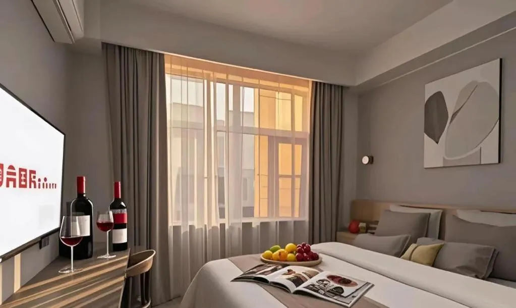 Bed in Shell Hotel Zaozhuang Xinchang Road Bada Market