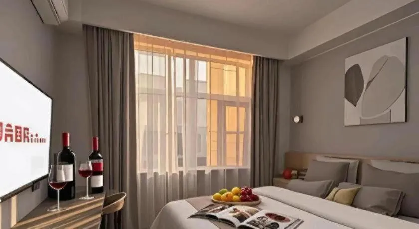 Bed in Shell Hotel Zaozhuang Xinchang Road Bada Market