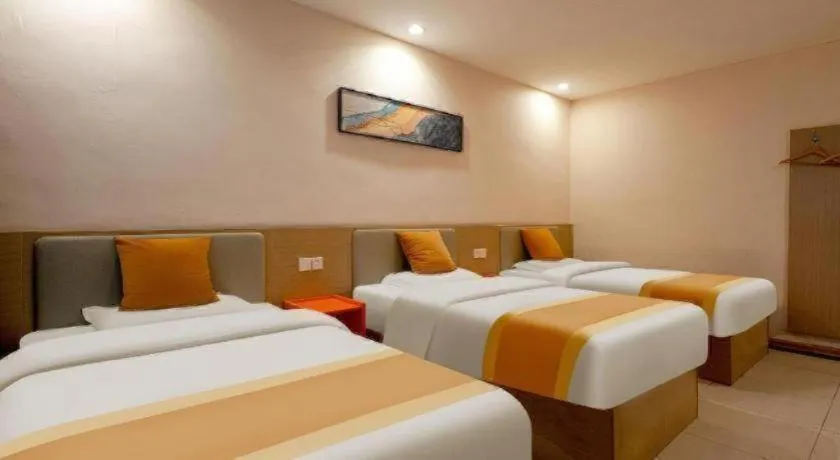 Bed in Shell Hotel Zaozhuang Xinchang Road Bada Market