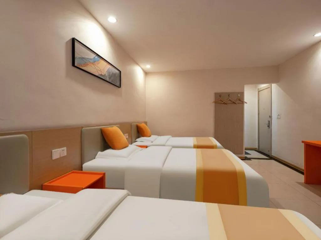 Bed in Shell Hotel Zaozhuang Xinchang Road Bada Market