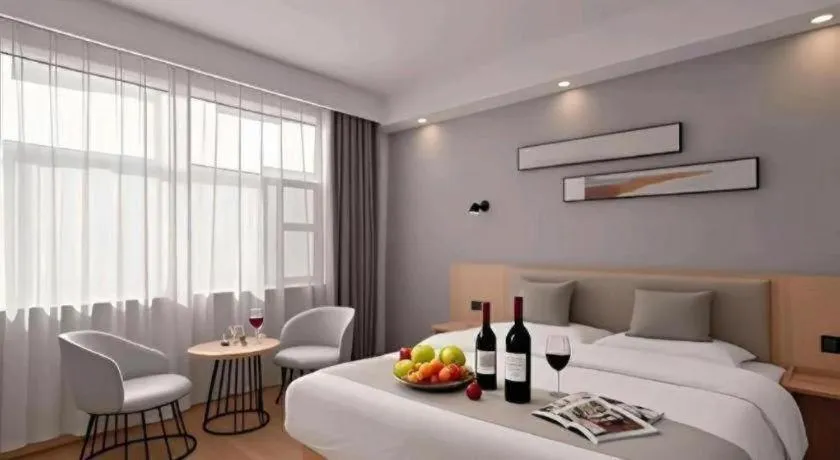 Bed in Shell Hotel Zaozhuang Xinchang Road Bada Market