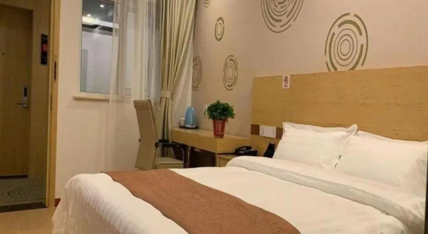 Bed in Shell Hotel Beijing Fangshan District Chengguan Metro Station