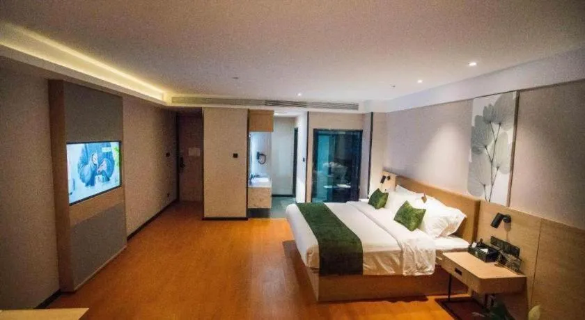 Bed in GreenTree Inn Tangshan Nanhu International Exhibition Center