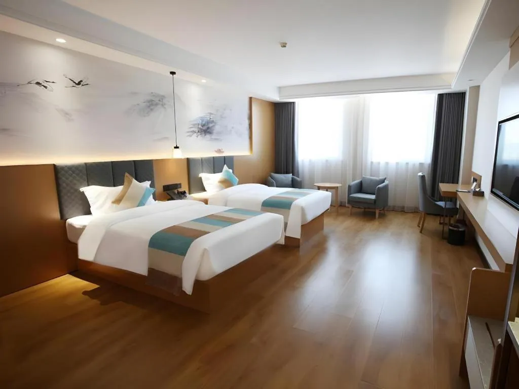 Bed in GreenTree Inn Heze Shan County New Bus Station