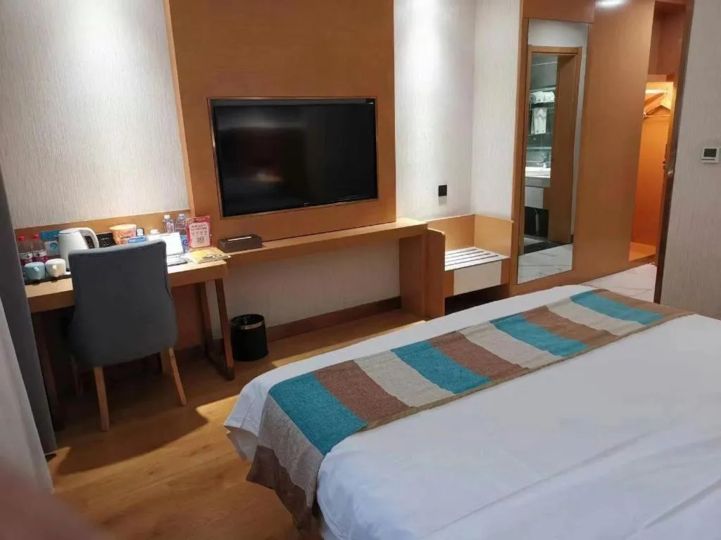 Bed in GreenTree Inn Heze Shan County New Bus Station