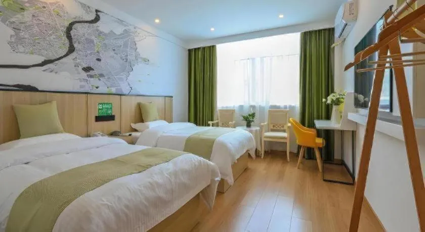 Bed in Vatica Hotel Huangshan South Gate Terminal Station