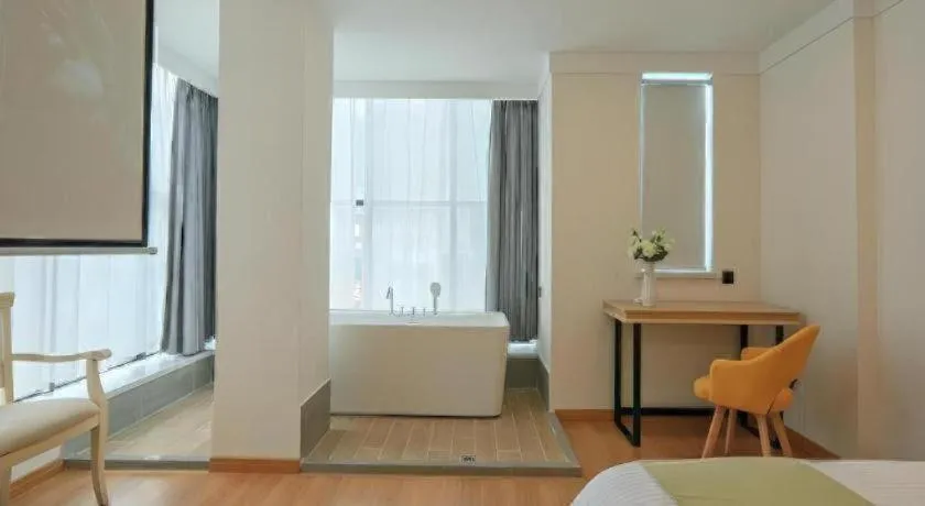 Bed in Vatica Hotel Huangshan South Gate Terminal Station