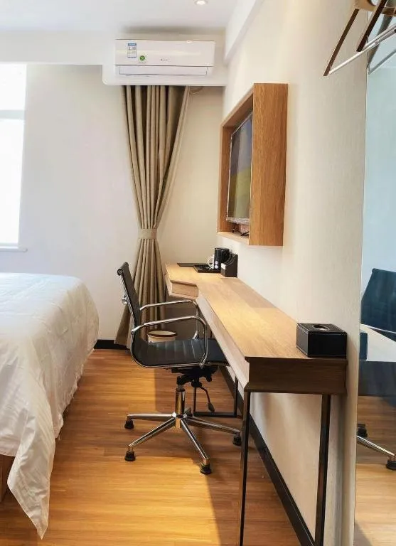 Bed in GreenTree Inn Express Beijing Fangshan District Doudian Road Jin Yuan