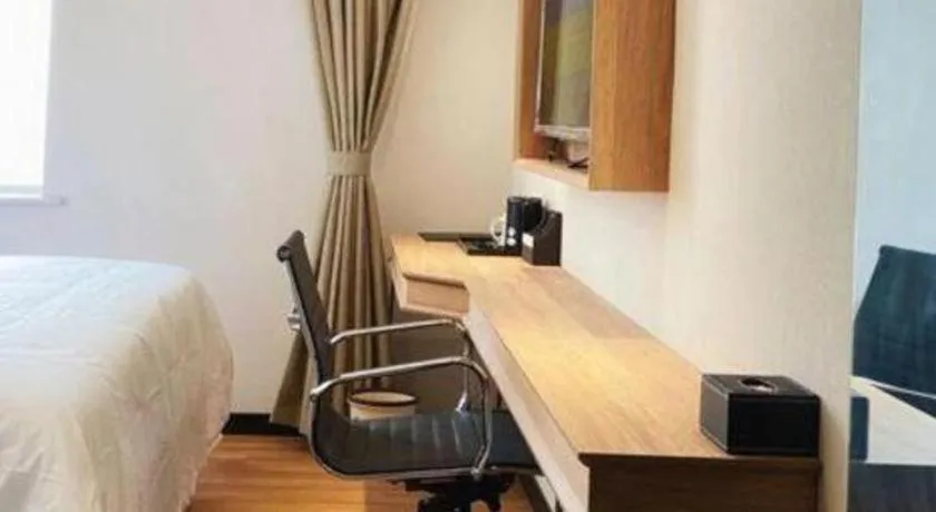 Bed in GreenTree Inn Express Beijing Fangshan District Doudian Road Jin Yuan