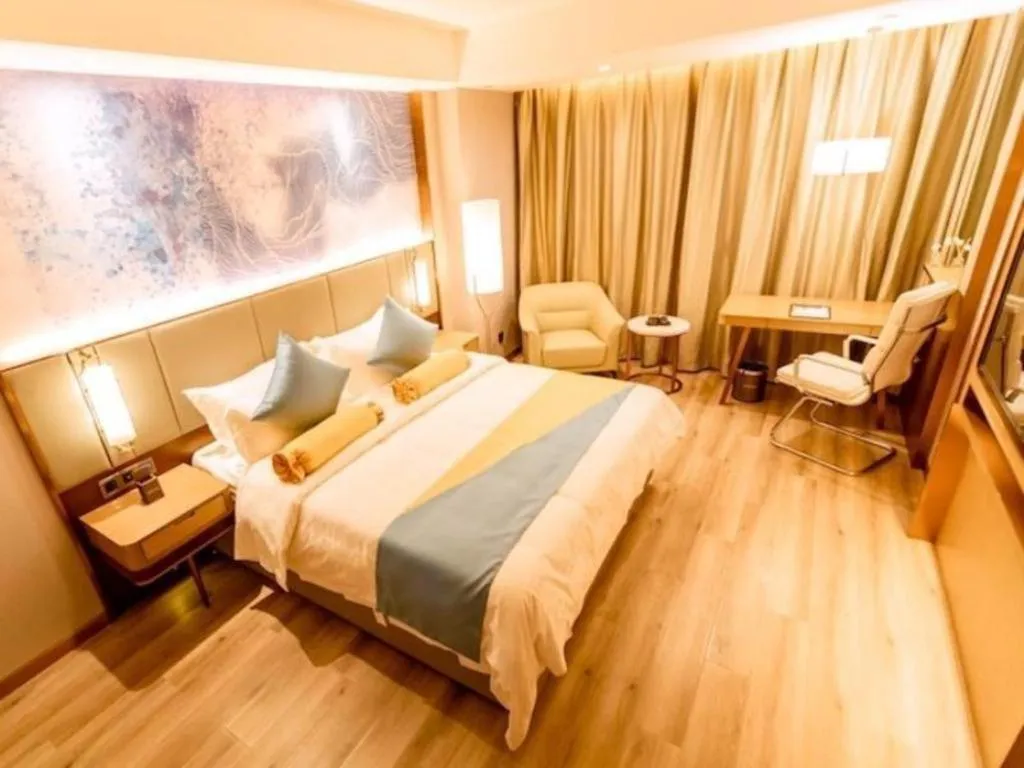 Bed in GreenTree Eastern Hotel Suqian Sihong Executive Center