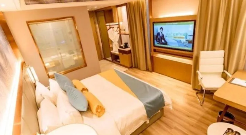 Bed in GreenTree Eastern Hotel Suqian Sihong Executive Center