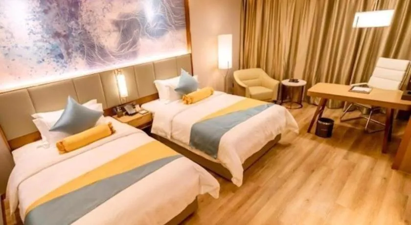 Bed in GreenTree Eastern Hotel Suqian Sihong Executive Center