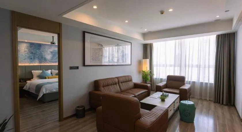 Bed in GreenTree Eastern Hotel Suqian Sihong Executive Center