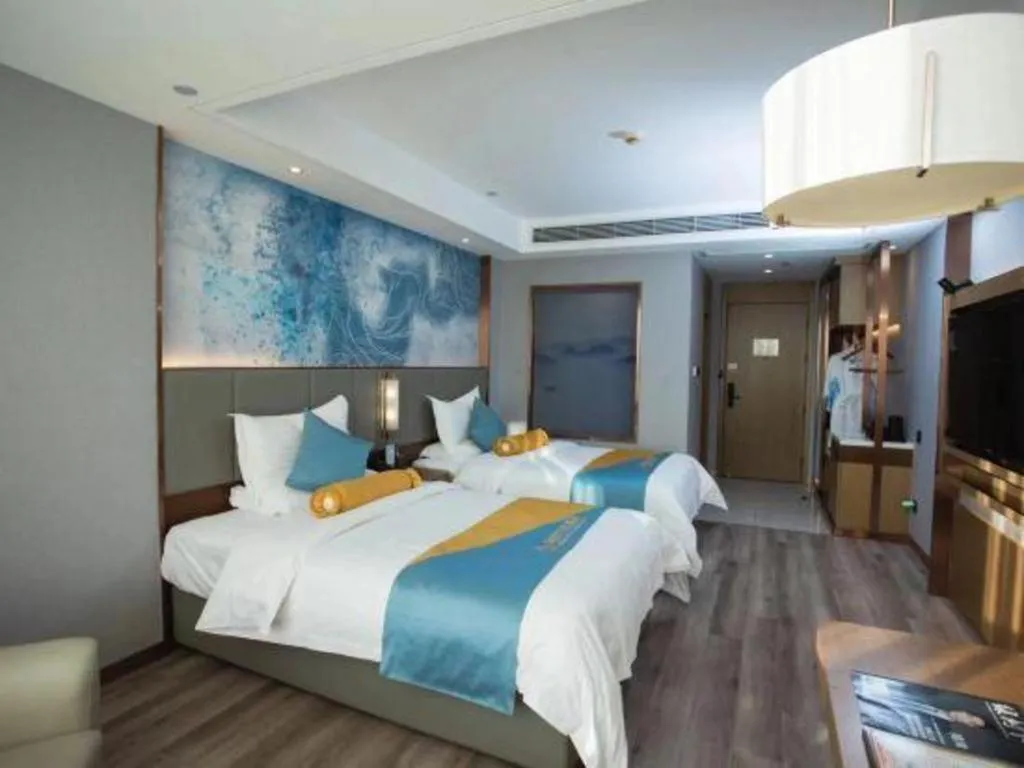 Bed in GreenTree Eastern Hotel Suqian Sihong Executive Center