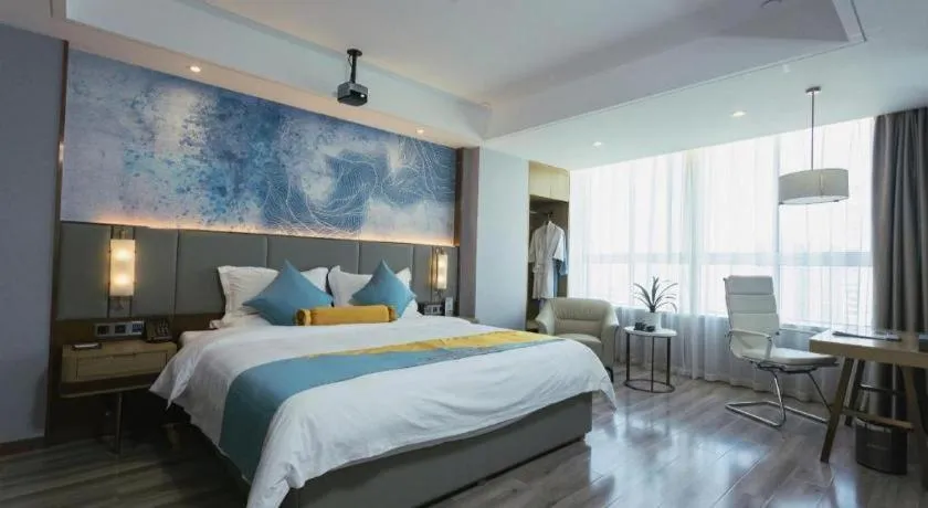 Bed in GreenTree Eastern Hotel Suqian Sihong Executive Center