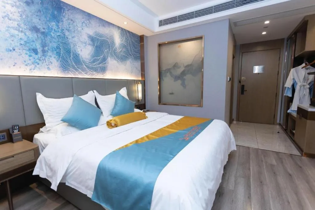 Bed in GreenTree Eastern Hotel Suqian Sihong Executive Center