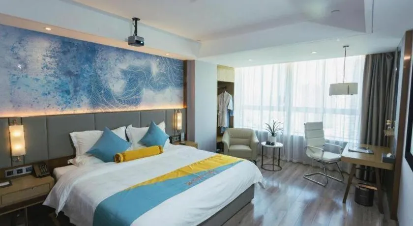 Bed in GreenTree Eastern Hotel Suqian Sihong Executive Center