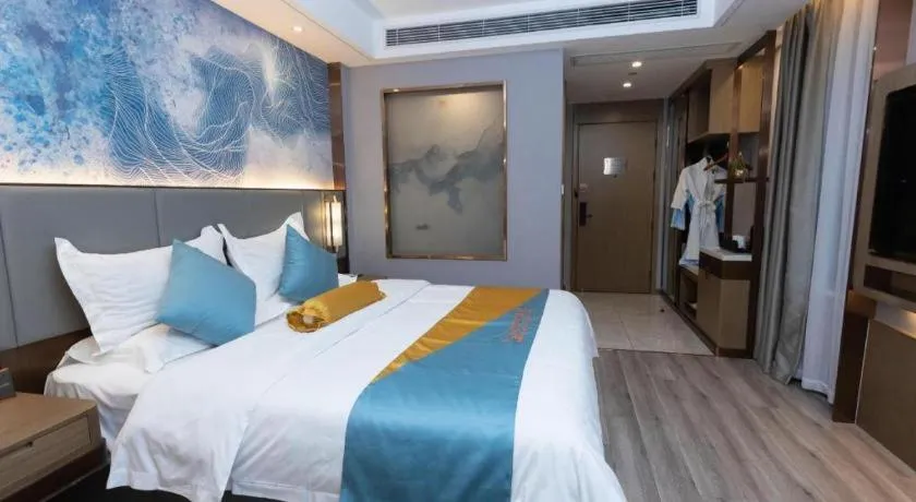 Bed in GreenTree Eastern Hotel Suqian Sihong Executive Center