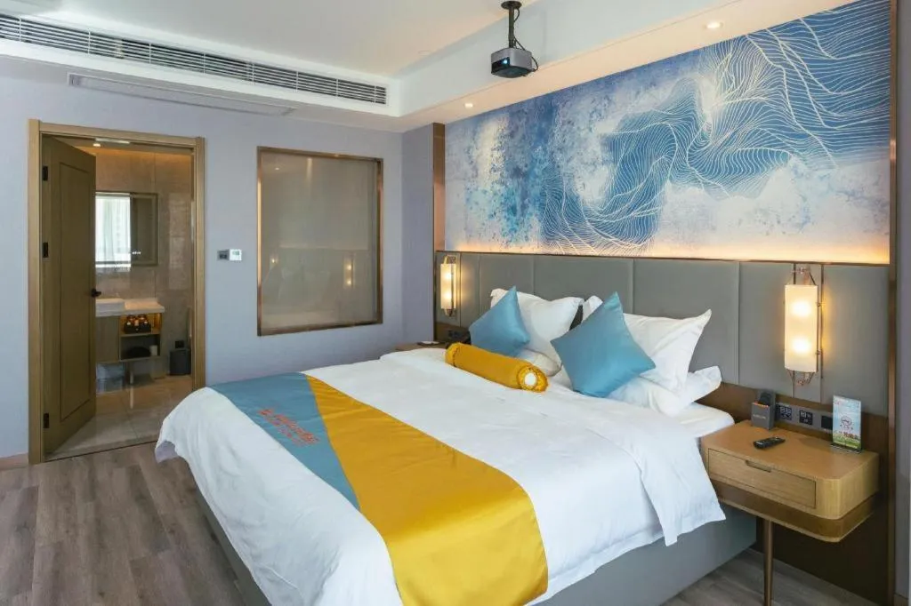 Bed in GreenTree Eastern Hotel Suqian Sihong Executive Center