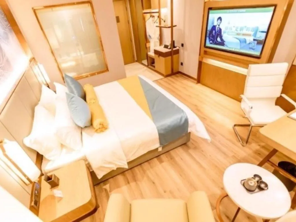Bed in GreenTree Eastern Hotel Suqian Sihong Executive Center