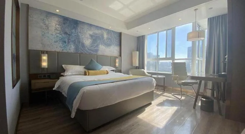 Bed in GreenTree Eastern Hotel Suqian Sihong Executive Center