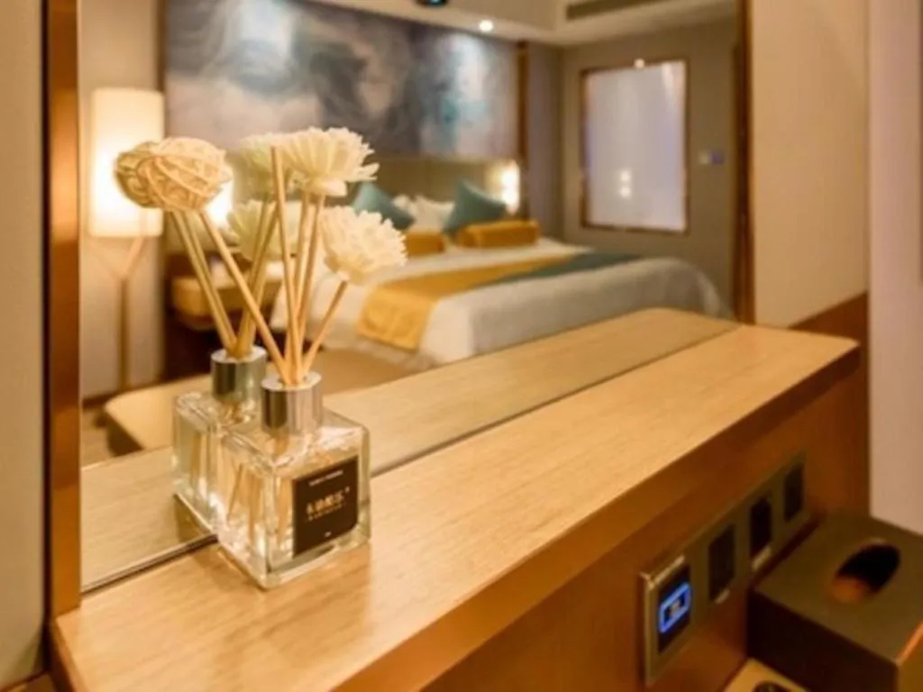 Bed in GreenTree Eastern Hotel Suqian Sihong Executive Center