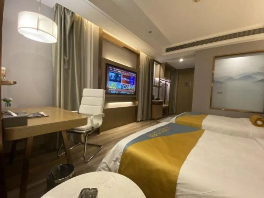 Bed in GreenTree Eastern Hotel Suqian Sihong Executive Center