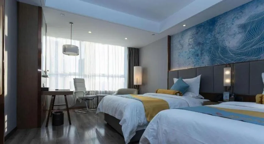 Bed in GreenTree Eastern Hotel Suqian Sihong Executive Center