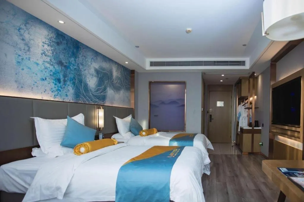 Bed in GreenTree Eastern Hotel Suqian Sihong Executive Center