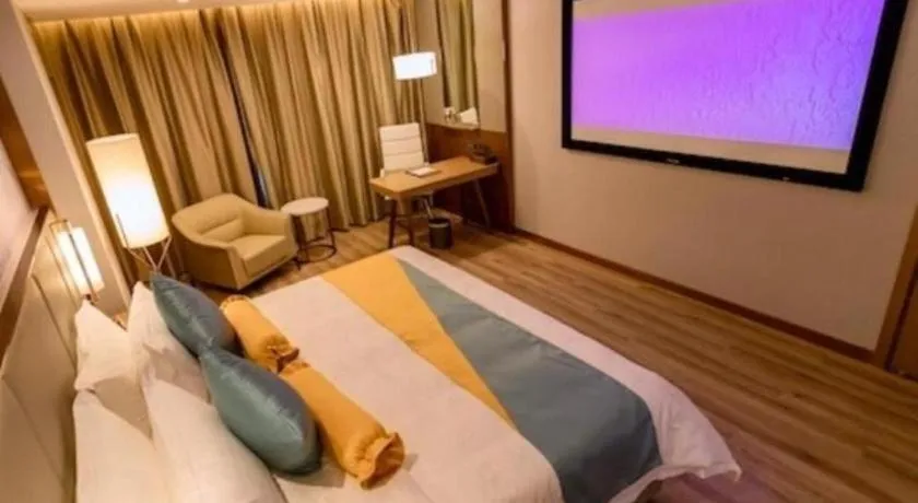 Bed in GreenTree Eastern Hotel Suqian Sihong Executive Center