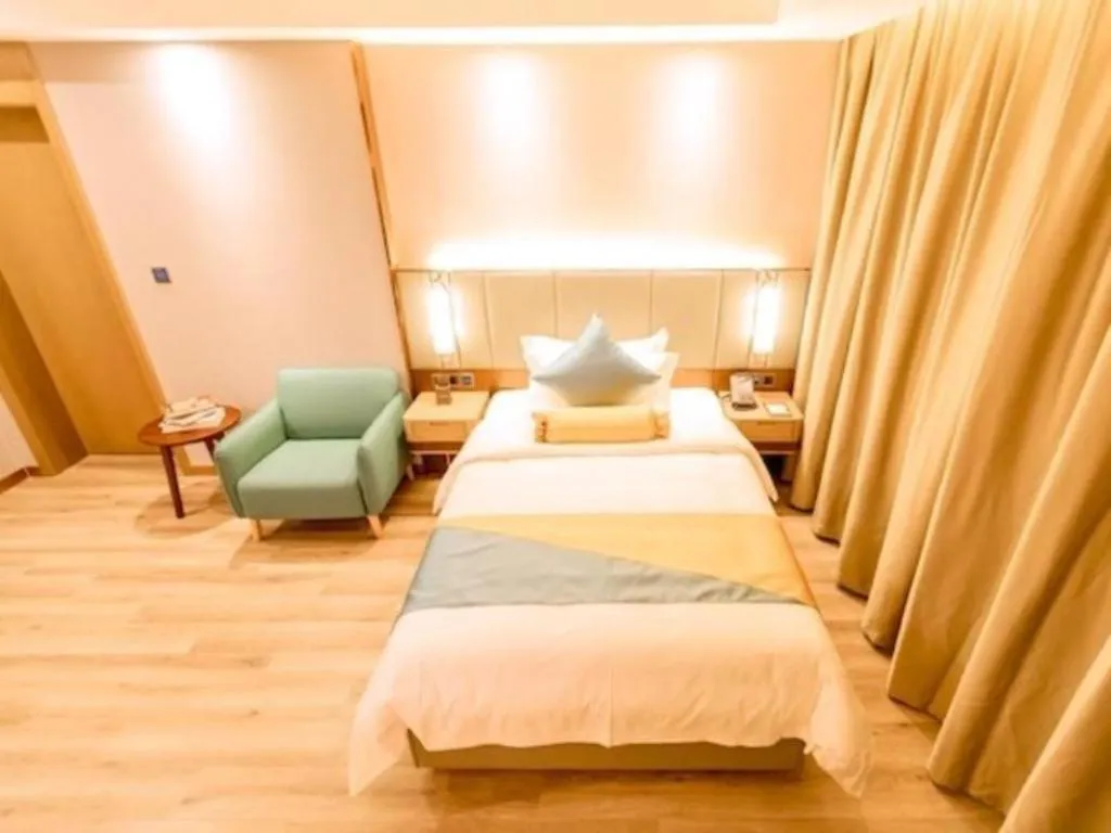 Bed in GreenTree Eastern Hotel Suqian Sihong Executive Center