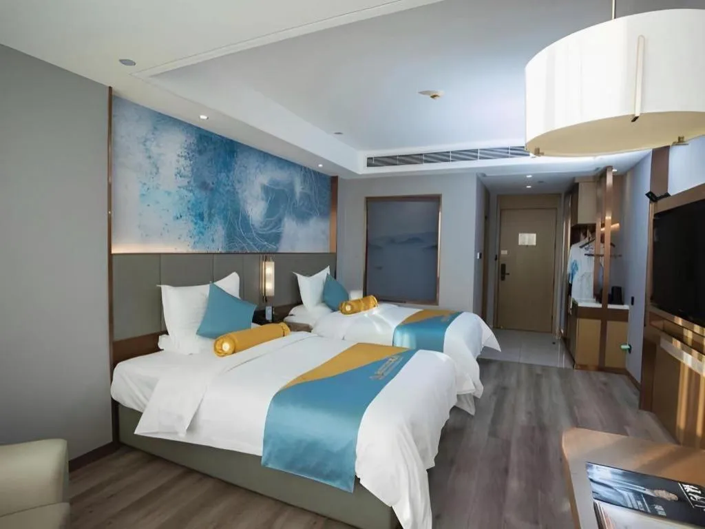 Bed in GreenTree Eastern Hotel Suqian Sihong Executive Center