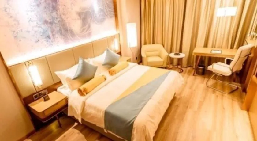 Bed in GreenTree Eastern Hotel Suqian Sihong Executive Center