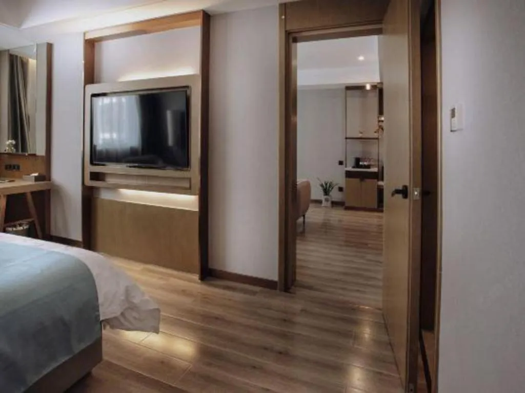 Bed in GreenTree Eastern Hotel Suqian Sihong Executive Center