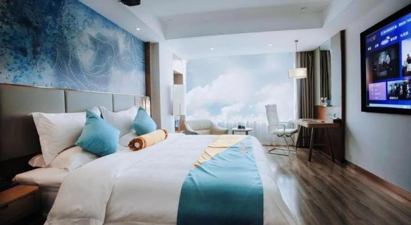 Bed in GreenTree Eastern Hotel Suqian Sihong Executive Center