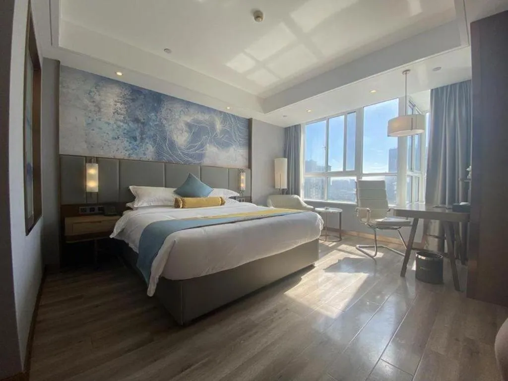 Bed in GreenTree Eastern Hotel Suqian Sihong Executive Center