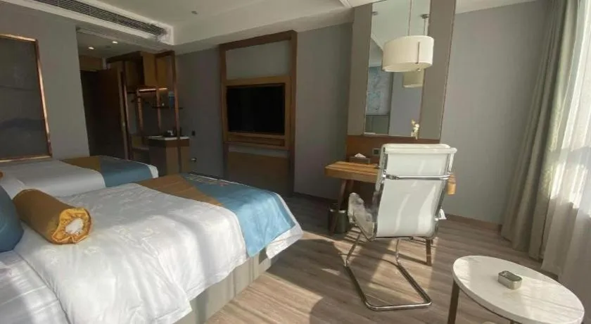 Bed in GreenTree Eastern Hotel Suqian Sihong Executive Center