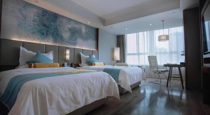 Bed in GreenTree Eastern Hotel Suqian Sihong Executive Center