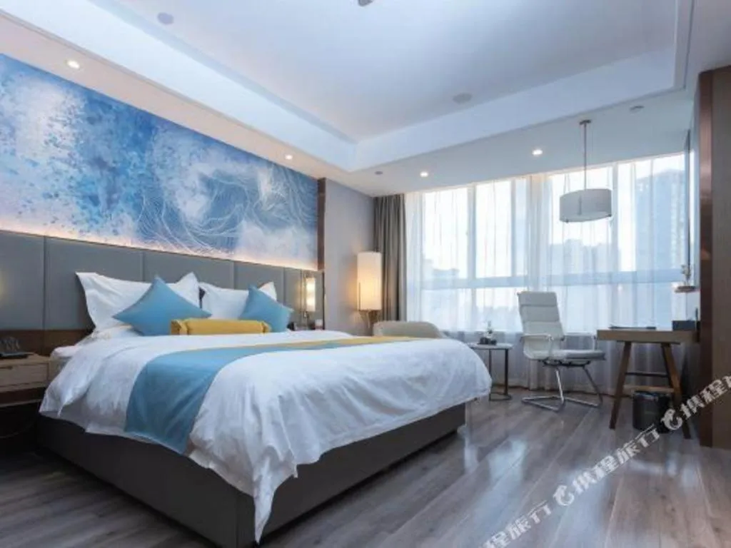 Bed in GreenTree Eastern Hotel Suqian Sihong Executive Center