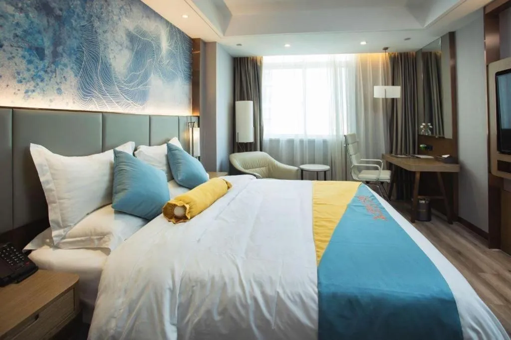 Bed in GreenTree Eastern Hotel Suqian Sihong Executive Center