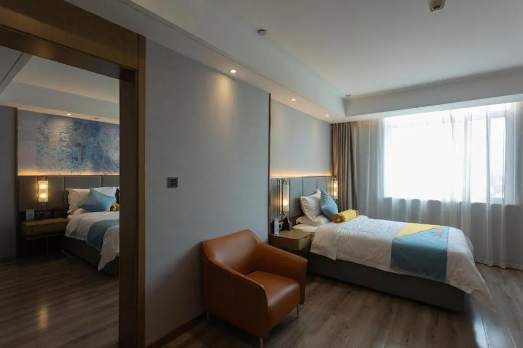 Bed in GreenTree Eastern Hotel Suqian Sihong Executive Center