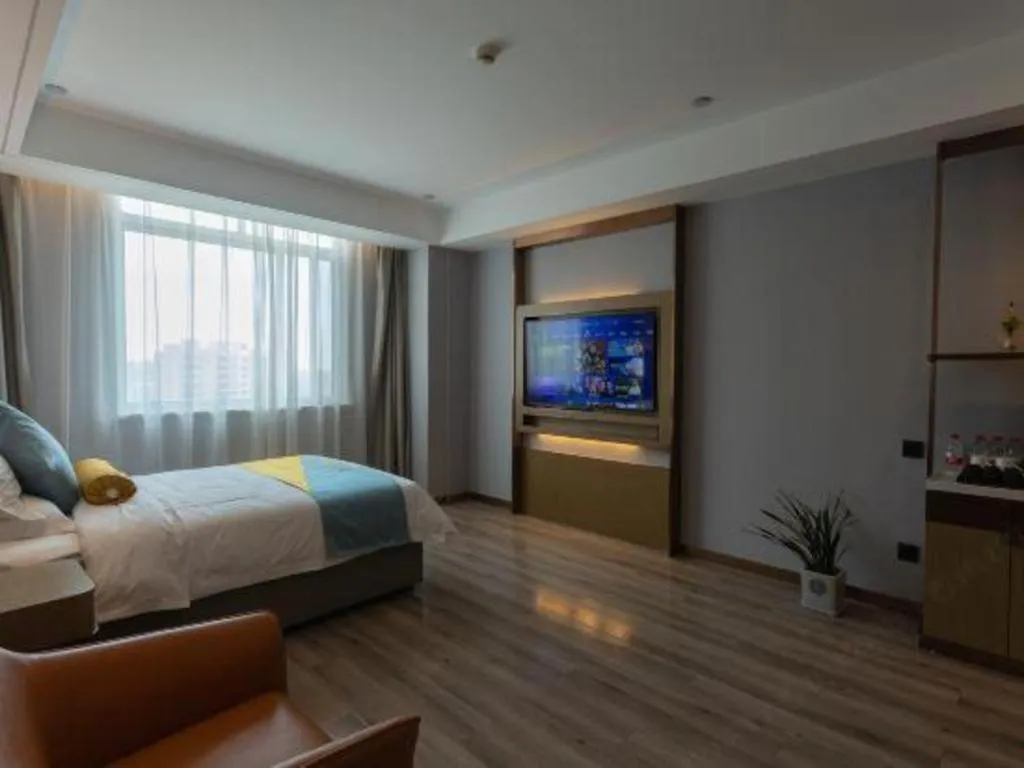 Bed in GreenTree Eastern Hotel Suqian Sihong Executive Center