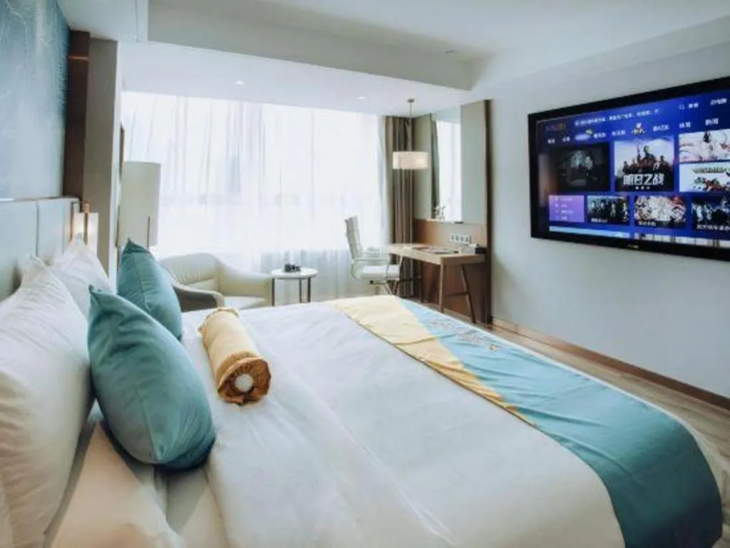 Bed in GreenTree Eastern Hotel Suqian Sihong Executive Center