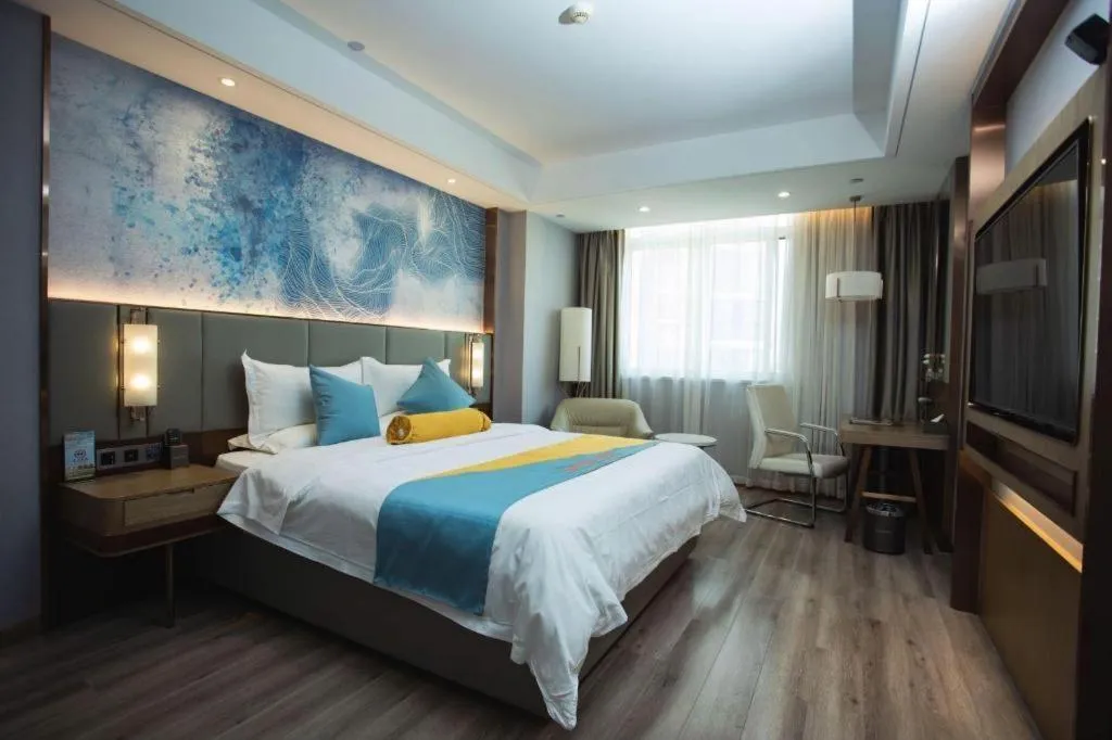 Bed in GreenTree Eastern Hotel Suqian Sihong Executive Center