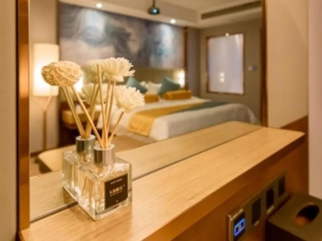 Bed in GreenTree Eastern Hotel Suqian Sihong Executive Center