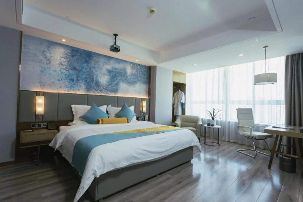 Bed in GreenTree Eastern Hotel Suqian Sihong Executive Center