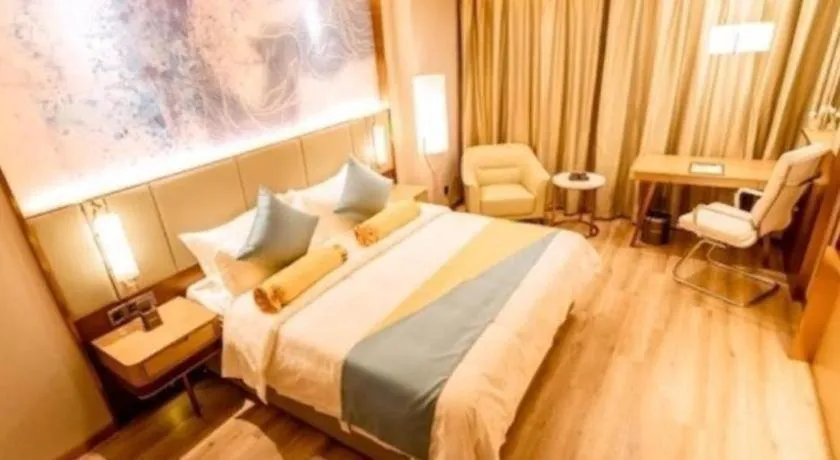 Bed in GreenTree Eastern Hotel Suqian Sihong Executive Center